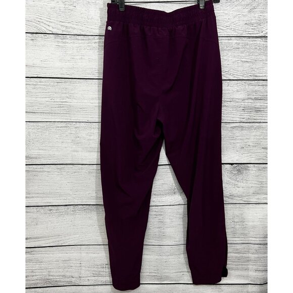 Zella Champion Burgundy Jogger Pants With Elastic Waist & Pockets, Size Medium - Picture 2 of 4